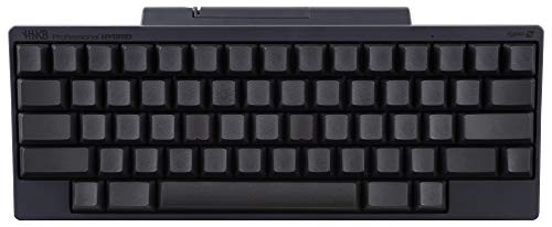 HHKB HYBRID Tastatur PD-KB800BN, Tastenkappen ohne Beschriftung, Professionelle Mechanische 60% Tastatur, Bluetooth, USB-C (Holzkohlenschwarz) von HHKB