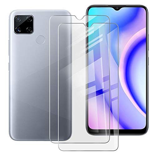 HHUAN - 2 Pack Gehärtetes Glas für Oppo Realme 7i RMX2193, 9H Härtegrad Anti Kratzen Tempered Glass Folie Display schutzfolie Film für Oppo Realme 7i RMX2193 (6.50") von HHUAN