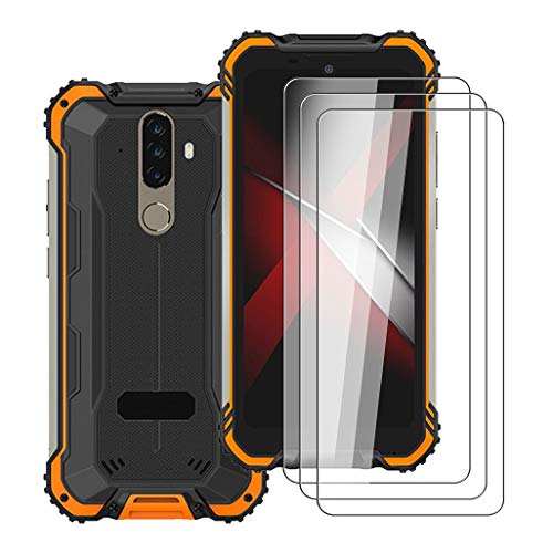 HHUAN - 3 Pack Gehärtetes Glas für Doogee S58 Pro, 9H Härtegrad Anti Kratzen Tempered Glass Folie Display schutzfolie Film für Doogee S58 Pro (5.71") von HHUAN