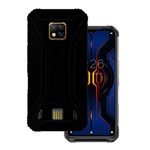 HHUAN Hülle Schwarz für Doogee S95 Pro, Weiche Silikon Stoßfest Handyhülle Case Tasche Schale Bumper TPU Schutzhülle Cover für Doogee S95 Pro (6.30") - Schwarz von HHUAN