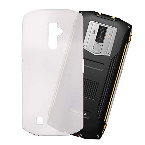 HHUAN Hülle für Blackview BV6800 Pro Semi-Transparent Case Dünn Weiche Silikon Clear Stoßfest Handyhülle Tasche Schale Bumper TPU Schutzhülle Cover für Blackview BV6800 Pro (5.7") von HHUAN