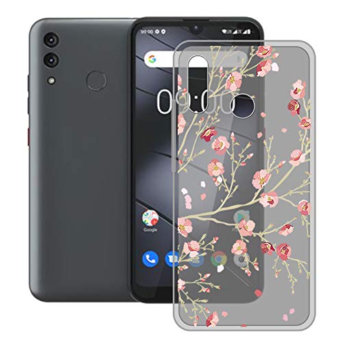 HHUAN Hülle für Gigaset GS3 (6.10 Zoll), Gray Weiche Silikon Handyhülle Tasche TPU Bumper Stoßfest Schutzhülle Case Cover für Gigaset GS3 - WM84 von HHUAN