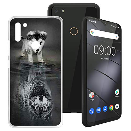 HHUAN Hülle für Gigaset GS4 (6.30"), Transparent Weiche Silikon Handyhülle Tasche TPU Bumper Stoßfest Schutzhülle Case Cover für Gigaset GS4 - WMA27 von HHUAN