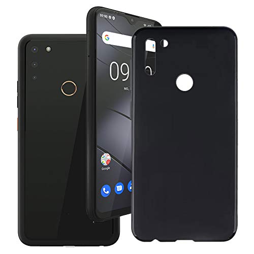 HHUAN Hülle für Gigaset GS4 (6.30"),Schwarze Weiche Silikon TPU Bumper Handyhülle stoß- und Kratzfest Schutzhülle Cover für Gigaset GS4 - Black von HHUAN