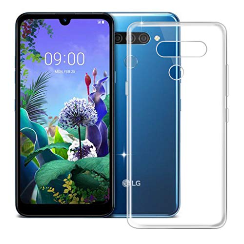 HHUAN Hülle für LG K50S Transparent Case Dünn Weiche Silikon Clear Stoßfest Handyhülle Tasche Schale Bumper TPU Schutzhülle Cover für LG K50S (6.5") von HHUAN