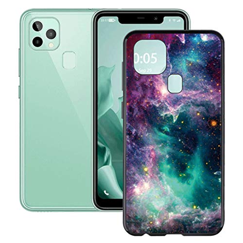 HHUAN Hülle für Oukitel C22 (5.86"), Ultradünne Tasche Schwarze Weiche Silikon TPU Cover Bumper Handyhülle, Anti-Kratzen Schutzhülle für Oukitel C22 - WMA33 von HHUAN