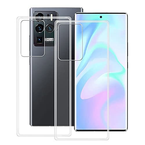 HHUAN Hülle für ZTE Axon 30 Ultra 5G (6.67"), Transparent Anti-Vergilbung Weiche Silikon Handyhülle Tasche, TPU Bumper Stoßfest Schutzhülle Case Cover für ZTE Axon 30 Ultra 5G - 2 Stücke von HHUAN