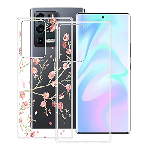 HHUAN Hülle für ZTE Axon 30 Ultra 5G (6.67"), Transparent Anti-Vergilbung Weiche Silikon Handyhülle Tasche, TPU Bumper Stoßfest Schutzhülle Case Cover für ZTE Axon 30 Ultra 5G - 2 Stücke von HHUAN