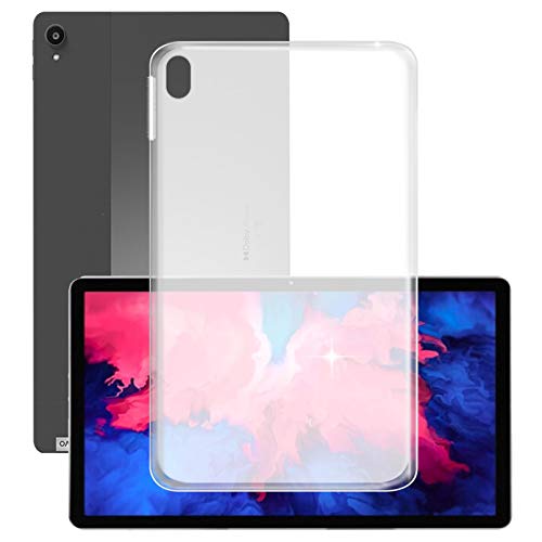 HHUAN Tablet Hülle für Lenovo Tab P11 Pro TB-J706F 11,5 Zoll, Halbtransparent Weiche Silikon TPU Schale Anti-Kratzer Bumper Schutzhülle - Semi-Transparent von HHUAN