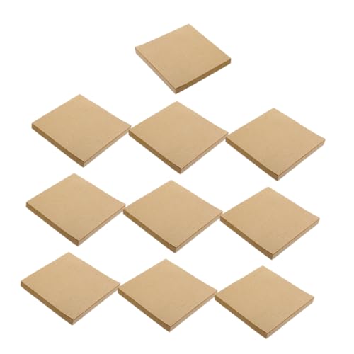 HIAKDOFT 10 -Notizbuch Notizblock für Krankenschwestern College-Must-Haves Japanische Schreibwaren Leere Notizblöcke Notizen liefert müssen haben Schulmaterial Papier Brown von HIAKDOFT
