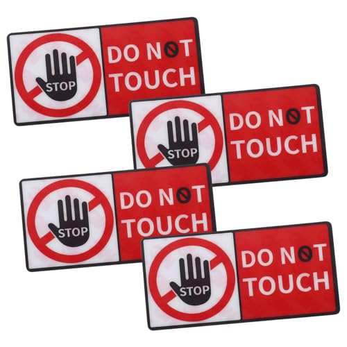HIAKDOFT 4 Bogen Don'T Touch Aufkleber Aufkleber Warnung Nicht Berühren Schild Nicht Berühren Warnschild Bitte Nicht Berühren Schild Gefahrenaufkleber Nicht Berühren Aufkleber Vinyl HIAKDOFT 4 Bogen Don'T Touch Aufkleber Aufkleber Warnung Nicht Berühren Schild Nicht Berühren Warnschild Bitte Nicht Berühren Schild Gefahrenaufkleber Nicht Berühren Aufkleber Vinyl von HIAKDOFT