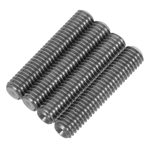 HIAKDOFT 4 Stück Druckergewinderohr Reinigung Der Düse Extruderdüsen Düsenwerkzeugsatz Düsenkit Flexible Einschraubdüse Ptfe-rohrkupplung Labor-dosiernadeln Rostfreier Stahl Silver von HIAKDOFT