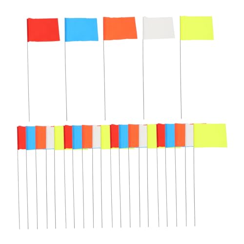 HIAKDOFT 50 Stück Pfahlflagge aus Vinyl Flaggenmast-Clip außen Baumarkierungsfahnen Rasen Wahrzeichen-Flagge Signalflagge Fahnenmast aus Draht Hof Markierungsfahnen Gartenversorgung PVC HIAKDOFT 50 Stück Pfahlflagge aus Vinyl Flaggenmast-Clip außen Baumarkierungsfahnen Rasen Wahrzeichen-Flagge Signalflagge Fahnenmast aus Draht Hof Markierungsfahnen Gartenversorgung PVC von HIAKDOFT