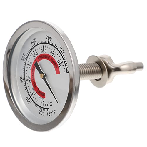 HIAKDOFT Ofenthermometer Bimetall Temperaturanzeige für Grill und Backofen Präzise Temperaturmessung zu Installieren für Bbq und Traditionelle Öfen Zuverlässige von HIAKDOFT