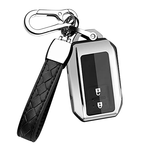 HIBEYO Smartkey Autoschlüsselhülle Passt für Suzuki Schlüsselhülle SilikonSchutzhülle für Suzuki Spacia Jimny Sierra Monopoly Swift Wagon Funkschlüssel Schlüsselanhänger Schlüsseletui-Silber von HIBEYO