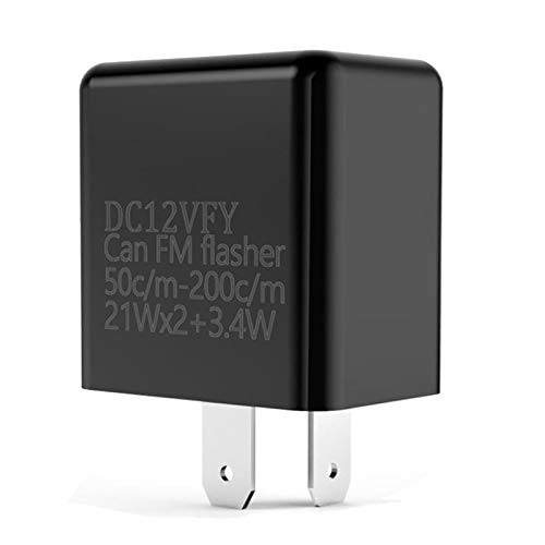 HICCYRODLY 2-Poliges LED Blinker Relais 12 V Einstellbare Frequenz für Motorrad Wenden Signal Blinker Leuchten Anzeige Relais von HICCYRODLY