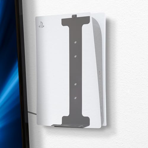 HIDEit PS5 Wandhalterung - Wandhalterung für Playstation 5 (Disc und Digital) - Hergestellt in den USA und seit 2009 weltweit vertraut - Patent angemeldet von HIDEit Mounts