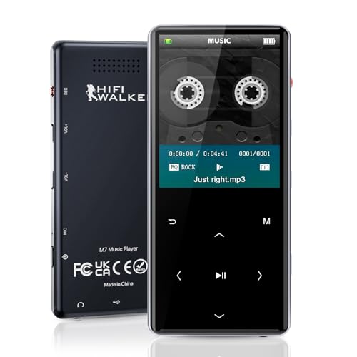 192GB Portable MP3 Player with Bluetooth 5.0, 2.4" Srceen Music Player Built in Speaker, Mini Voice Recorder with 64GB Micro SD Card, Touch Buttons, Voice Recorder, E-Book, Earphones Black 192GB Portable MP3 Player with Bluetooth 5.0, 2.4" Srceen Music Player Built in Speaker, Mini Voice Recorder with 64GB Micro SD Card, Touch Buttons, Voice Recorder, E-Book, Earphones Black von HIFI WALKER