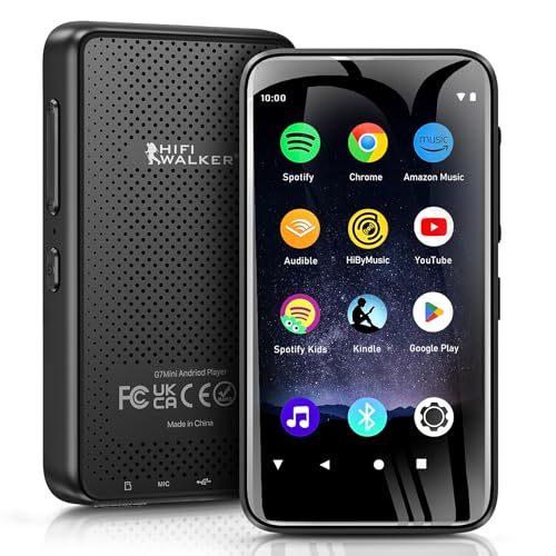 G7mini Android MP3 Player with WiFi & Bluetooth, 3.4" Touch Screen MP3 Player with Speaker, 1300mAh, Support Spotify/YouTube/Local Music, 16GB Portable Digital Audio Player for Travel/Gym G7mini Android MP3 Player with WiFi & Bluetooth, 3.4" Touch Screen MP3 Player with Speaker, 1300mAh, Support Spotify/YouTube/Local Music, 16GB Portable Digital Audio Player for Travel/Gym von HIFI WALKER