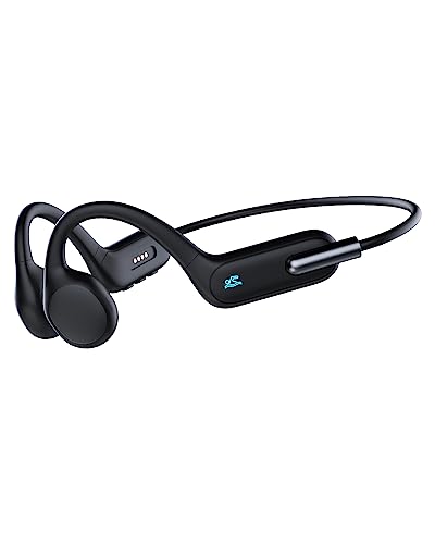HIFI WALKER Kopfhörer Schwimmen, Knochenschall Kopfhörer Bluetooth 5.3, Unterwasser-MP3-Player mit 32GB Speicher, Sport kabellose Kopfhörer Open Ear für Laufen, Radfahren von HIFI WALKER