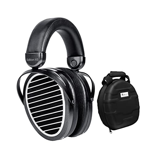 HIFIMAN Edition XS Über-Ohr Planar Magnetische Kopfhörer + Reiseetui für Kopfhörer-Combo, Schwarz von HIFIMAN