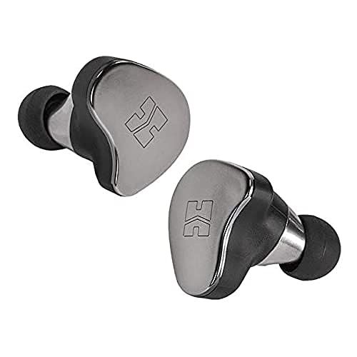 HIFIMAN TWS800 High Impedance Hi-FI True Wireless Earphones mit integriertem Amp für Audiophile, Great-Sounding, wasserfest, geräuschisoliert mit Mic Charging Case, Touch Control, Bluetooth 5.0-Silver von HIFIMAN