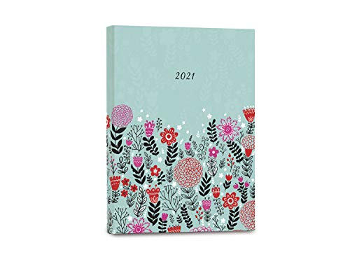 High Note 2021 Planner by Dinara Mirtalipova, Petit Folk Floral in Mint 18-Month Softcover Planner, July 2020 - December 2021, 5.75" x 7.75" von HIGH NOTE
