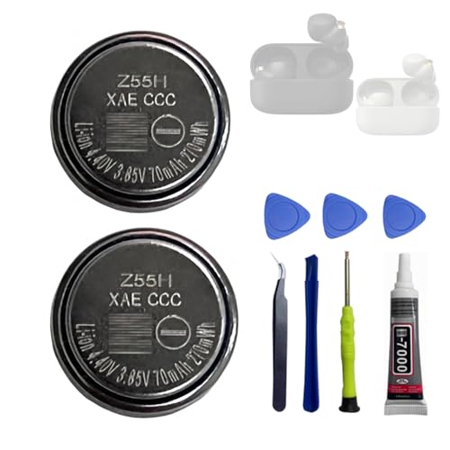 2PCS HIGHAKKU Ersatzakku Z55H kompatibel mit WF-1000XM4 WF1000XM4 WF-SP900 Bluetooth Headphones Battery Series Z55H CP1254 2PCS HIGHAKKU Ersatzakku Z55H kompatibel mit WF-1000XM4 WF1000XM4 WF-SP900 Bluetooth Headphones Battery Series Z55H CP1254 von HIGHAKKU