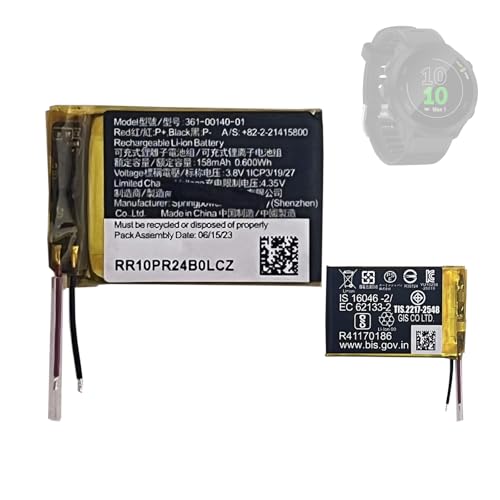 HIGHAKKU Ersatzakku 361-00140-01 kompatibel mit Gar-min Forerunner 55/GPS Running Watch Smartwatch von HIGHAKKU