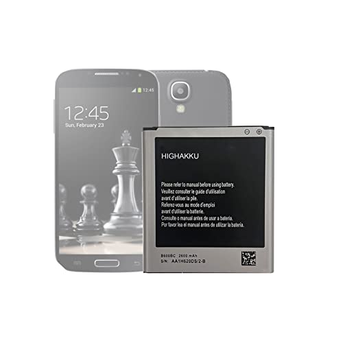 HIGHAKKU Ersatzakku B600BC kompatibel mit Samsung Galaxy S4 Smartphone Model S4 I337, I545, L720, M919, I9506, I9500, I9505, R970 & S4 Active i9295 EB-B600BE (Not for S4 Mini) von HIGHAKKU