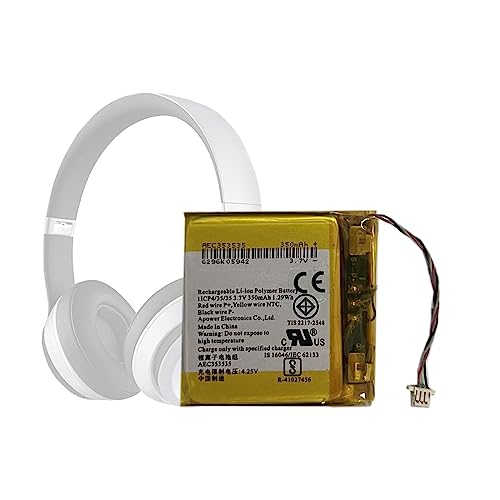 HIGHAKKU Ersatzakku Batterie AEC353535 kompatibel mit Beats Solo 2, Solo 3 Wireless Headset Headphones Battery Replacement von HIGHAKKU