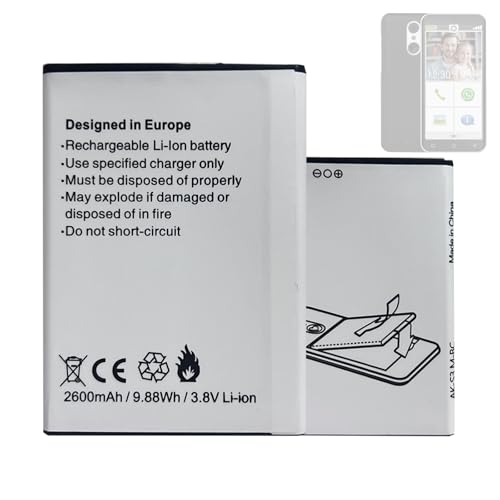 HIGHAKKU Ersatzakku Batterie AK-S3M-BC kompatibel mit Emporia SMART.3mini/SMART.4 Mobile Phones Smartphone Seniors Phone HIGHAKKU Ersatzakku Batterie AK-S3M-BC kompatibel mit Emporia SMART.3mini/SMART.4 Mobile Phones Smartphone Seniors Phone von HIGHAKKU