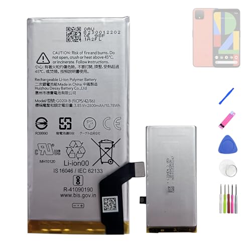 HIGHAKKU Ersatzakku Batterie G020I-B kompatibel mit Google Pixel 4 5.7 inch with Tools von HIGHAKKU