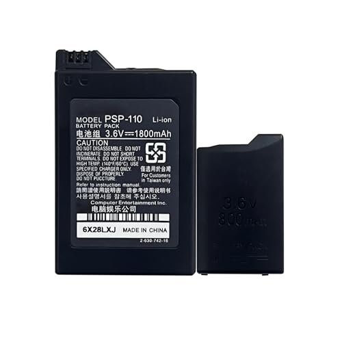HIGHAKKU Ersatzakku Batterie PSP-110 kompatibel mit Sony Fat PSP-110 PSP-1001 PSP 1000 HIGHAKKU Ersatzakku Batterie PSP-110 kompatibel mit Sony Fat PSP-110 PSP-1001 PSP 1000 von HIGHAKKU