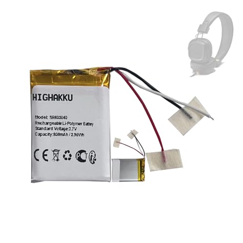 HIGHAKKU Ersatzakku Batterie VDL603040 SR603040 kompatibel mit Marshall MID Major II Major III Major IV Bluetooth Headphones HIGHAKKU Ersatzakku Batterie VDL603040 SR603040 kompatibel mit Marshall MID Major II Major III Major IV Bluetooth Headphones von HIGHAKKU
