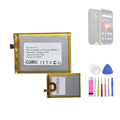 HIGHAKKU Ersatzakku kompatibel mit Ulefone Armor 6 / 6E / 6S Mobile Phone HIGHAKKU Ersatzakku kompatibel mit Ulefone Armor 6 / 6E / 6S Mobile Phone von HIGHAKKU