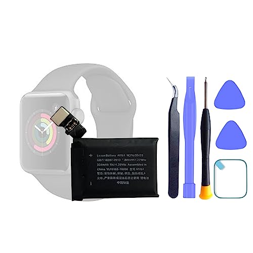 HIGHAKKU Smartwatch Ersatzakku Batterie A1761 Kompatibel mit Watch iWatch Series 2 2nd Generation 42mm with Tools von HIGHAKKU