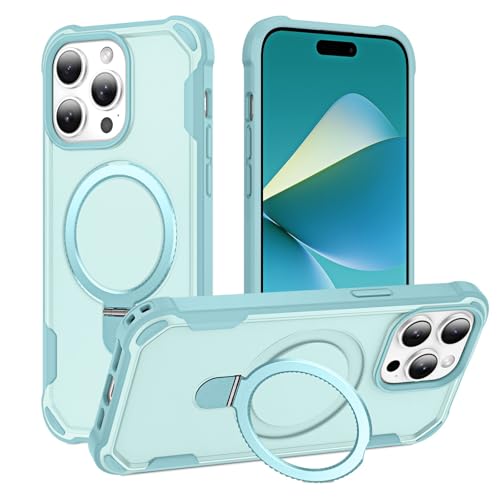 HIGLYCASE Kompatibel mit iPhone 14 Pro Max Hülle mit unsichtbarem Magnetring-Ständer [Kompatibel mit Mag-safe] [militärischer Fallschutz] Stoßfeste, schlanke, harte Rückseite, weiche Kanten, Promax von HIGLYCASE