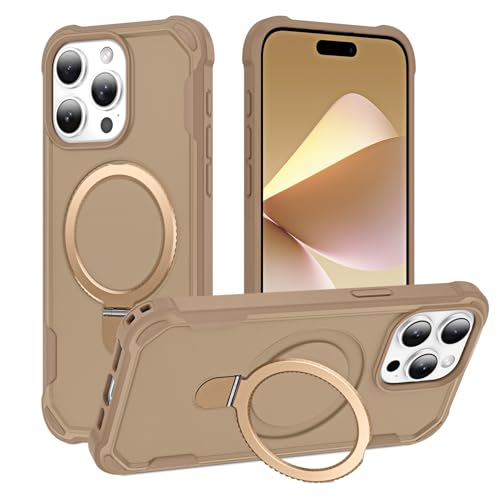 HIGLYCASE Kompatibel mit iPhone 15 Pro Max Hülle mit unsichtbarem Magnetring-Ständer [Kompatibel mit Mag-Safe] [militärischer Fallschutz] Stoßfeste, harte Rückseite, weiche Kanten, Promax-Hülle 17 cm von HIGLYCASE