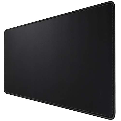 HIHUHEN Gaming-Mauspad für Schreibtisch, Büro, groß, 800 x 400 x 3 mm, Komfortables Mauspad mit glatter Stoffoberfläche verbesserte Präzision und Geschwindigkeit (80x40 Black) von HIHUHEN