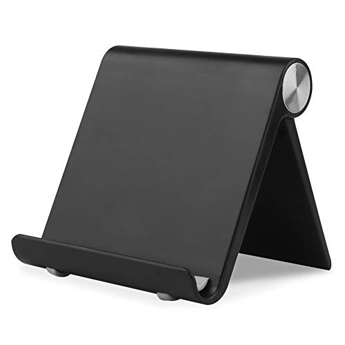 HIHUHEN Handyhalterung, Telefonständer, Schreibtisch, Schreibtisch-Handyhalterung, verstellbar, faltbar, tragbar, Videoanruf-Halterung (1PH - Schwarz) von HIHUHEN