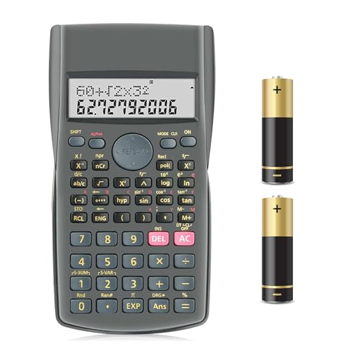 HIHUHEN 2-zeilig Taschenrechner für Schule und Business (KK-82MS) von HIHUHEN