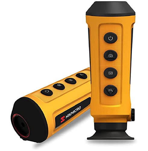 HIKMICRO Budgie BC06 Wärmebildkamera/Thermomonokular zur Personen- & Tiererkennung, Beobachtung mit 8 GB Speicher, WLAN Hotspot, Orange von HIKMICRO