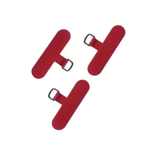 HIKOO DAILY 1/3/5 Stück Handy-Schutzhülle in T-Form, geflochten, Umhängeband, Zubehör, Webkarte, Rot, 3 Stück HIKOO DAILY 1/3/5 Stück Handy-Schutzhülle in T-Form, geflochten, Umhängeband, Zubehör, Webkarte, Rot, 3 Stück von HIKOO DAILY