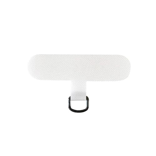 HIKOO DAILY 1/3/5 Stück Handy-Schutzhülle mit T-förmigem Band, Platte, Handyhülle, geflochtenes Umhängeband, Zubehör, Webkarte (Weiß, 1 Stück) von HIKOO DAILY