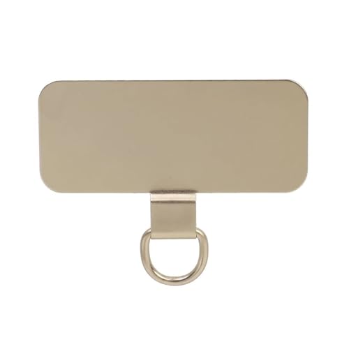 HIKOO DAILY 5/3/1 x stabile Metall-Handy-Aufhängung, Ersatzdichtung, Edelstahl, Handy-Umhängeband, Aufnäher, Patch-Clip (Gold B, 3 Stück) von HIKOO DAILY
