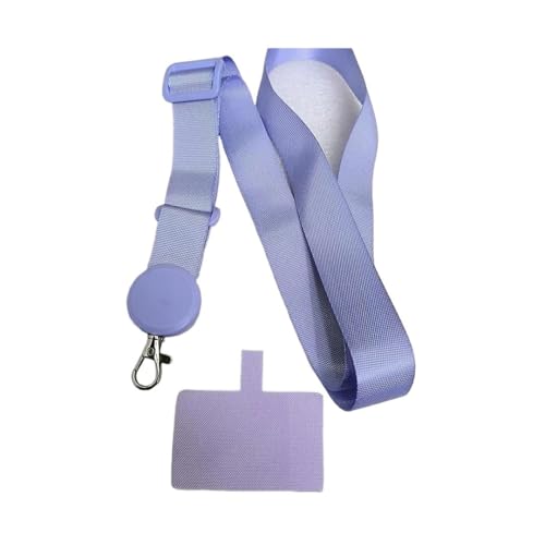 HIKOO DAILY Abnehmbarer, verstellbarer Riemen, Umhängeband für Handy, flach, Nylon, Halsketten-Clip, Schnappschnur, Seil zum Aufhängen (1) von HIKOO DAILY