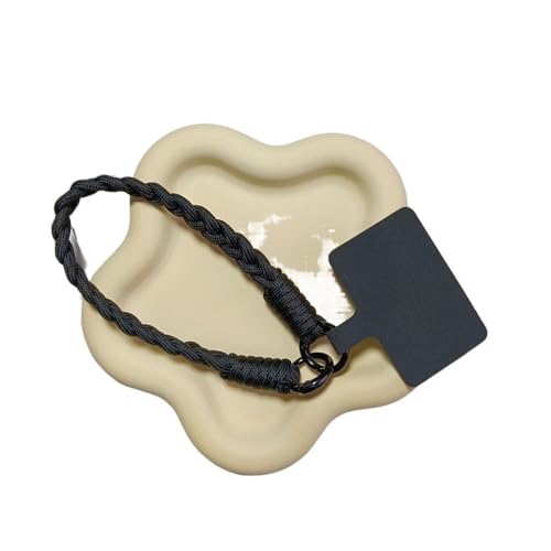 HIKOO DAILY Buntes handgewebtes Umhängeband für Mobiltelefone, niedlicher modischer Schlüsselanhänger, Bonbonfarben, kurze Kette, Geschenke (A1) von HIKOO DAILY