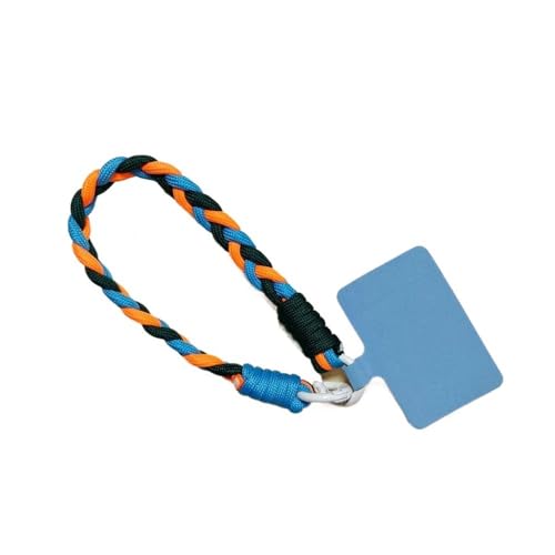 HIKOO DAILY Farbenfrohes süßes Handy, handgewebt, Anti-Verlust-Schlüsselband, niedlicher modischer Schlüsselanhänger, Bonbonfarben, Handyhülle, kurze Kette, Geschenke (A3) von HIKOO DAILY