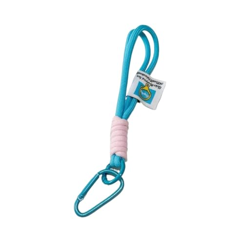 HIKOO DAILY Farblich passendes Handy-Schlüsselband, multifunktionaler Schlüsselanhänger, Handy-Rucksack, Seil, hängende Ornamente (Hellblau) von HIKOO DAILY